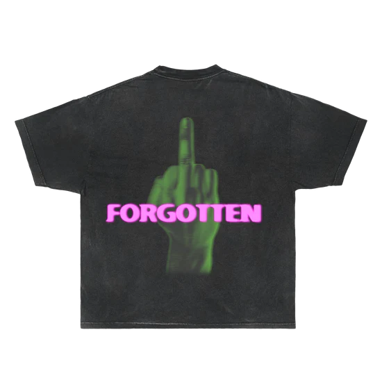 Paranormal Forgotten Garment Dyed Streetwear Tee Cotton Short Sleeve T Shirt